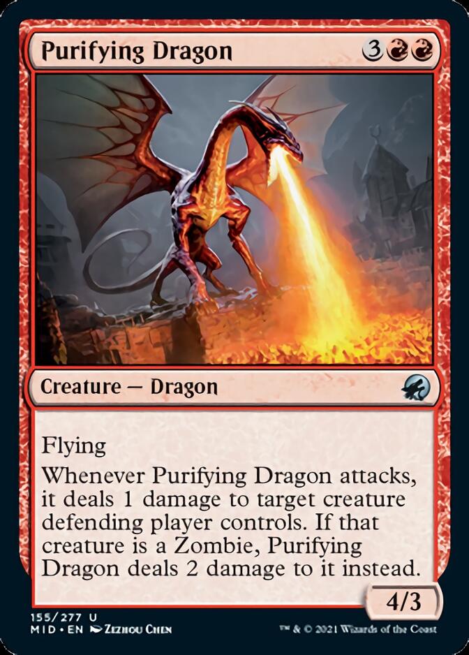 Purifying Dragon [Innistrad: Midnight Hunt] (MID 155)