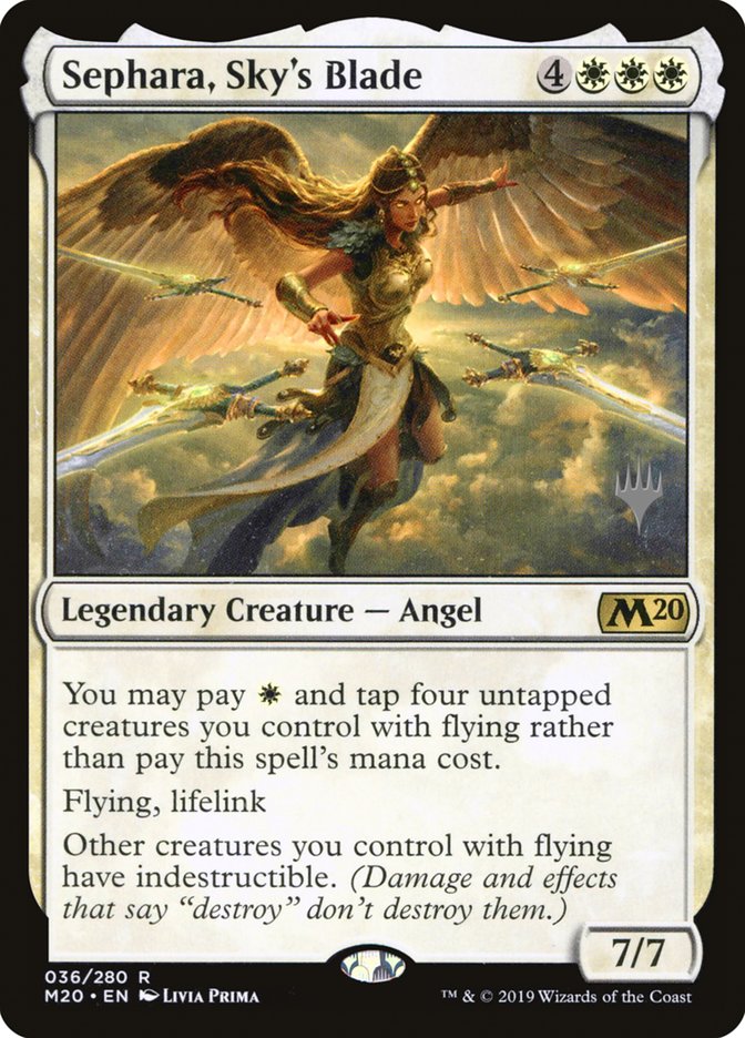 Sephara, Sky's Blade (Promo Pack) [Core Set 2020 Promos] (PM20 36P)