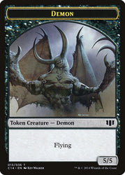 Demon (013/036) // Zombie (016/036) Double-sided Token [Commander 2014 Tokens] (TC14 13)