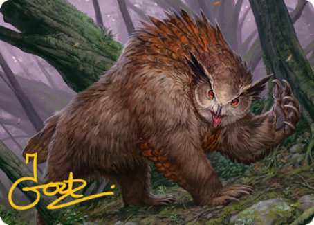 Owlbear Art Card (Gold-Stamped Signature) [Dungeons & Dragons: Adventures in the Forgotten Realms Art Series] (AAFR 15)