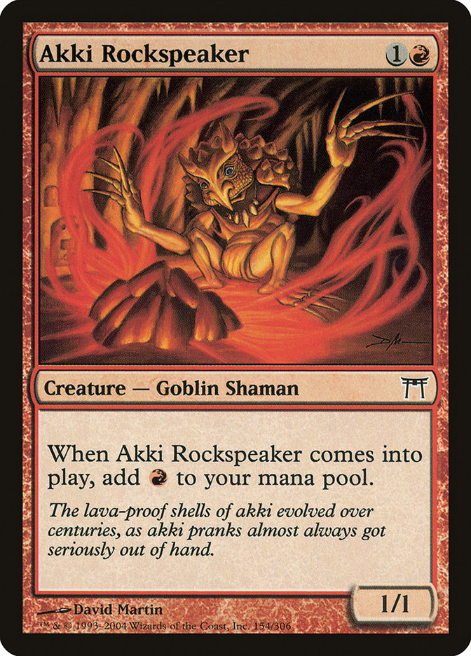 Akki Rockspeaker [Champions of Kamigawa] (CHK 154)