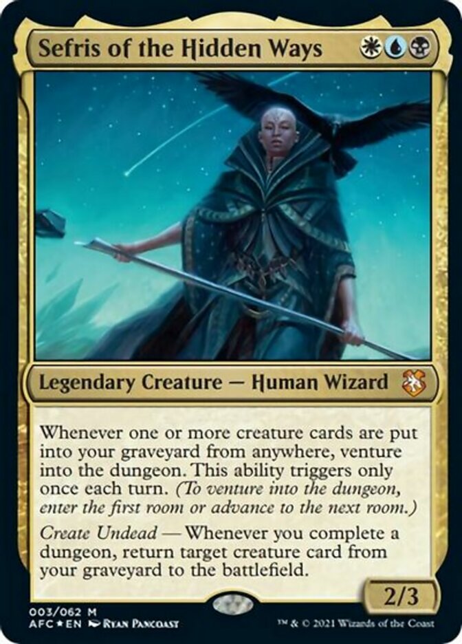 Sefris of the Hidden Ways (Display Commander) [Dungeons & Dragons: Adventures in the Forgotten Realms Commander] (AFC 3)