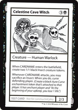 Celestine Cave Witch (2021 Edition) [Mystery Booster Playtest Cards] (CMB1 37)