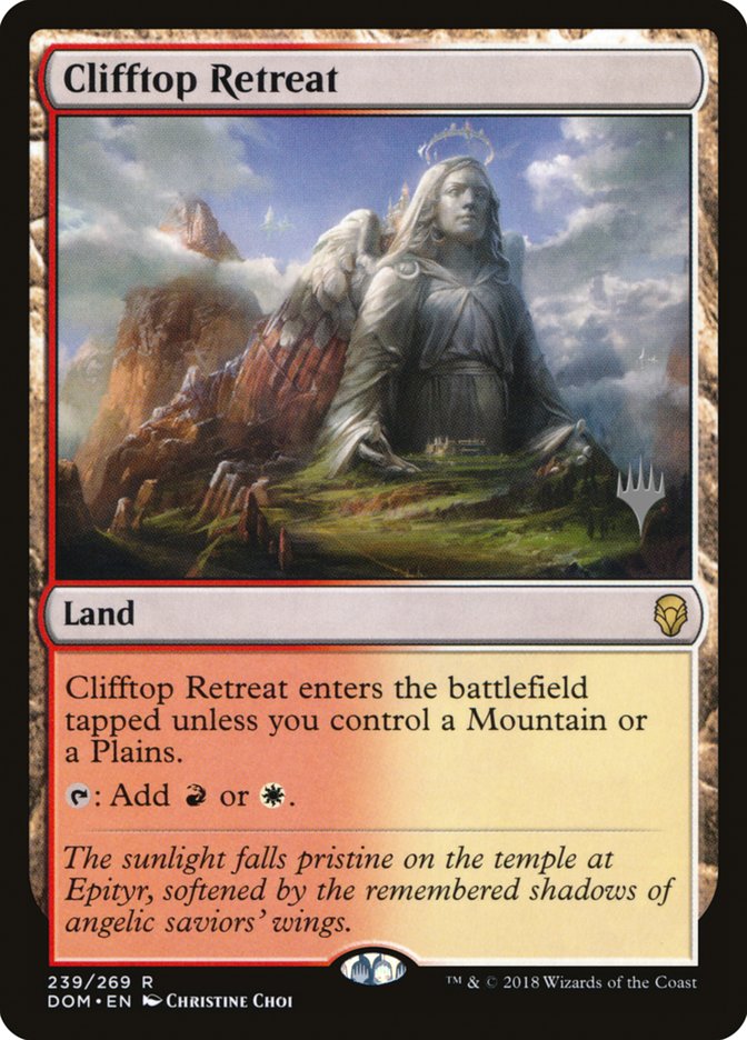 Clifftop Retreat (Promo Pack) [Dominaria Promos] (PDOM 239P)