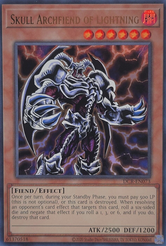Skull Archfiend of Lightning [DCR-EN073] Ultra Rare