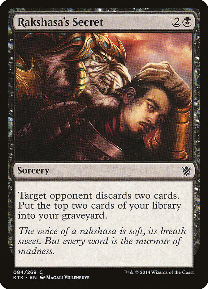 Rakshasa's Secret [Khans of Tarkir] (KTK 84)