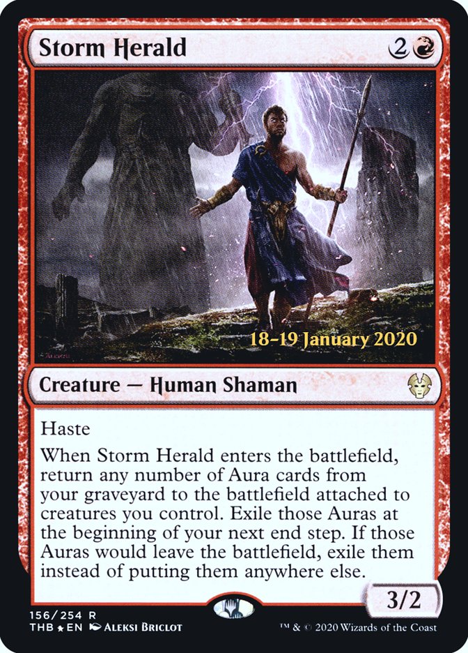 Storm Herald [Theros Beyond Death Prerelease Promos] (PTHB 156S)