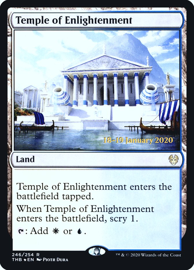 Temple of Enlightenment [Theros Beyond Death Prerelease Promos] (PTHB 246S)