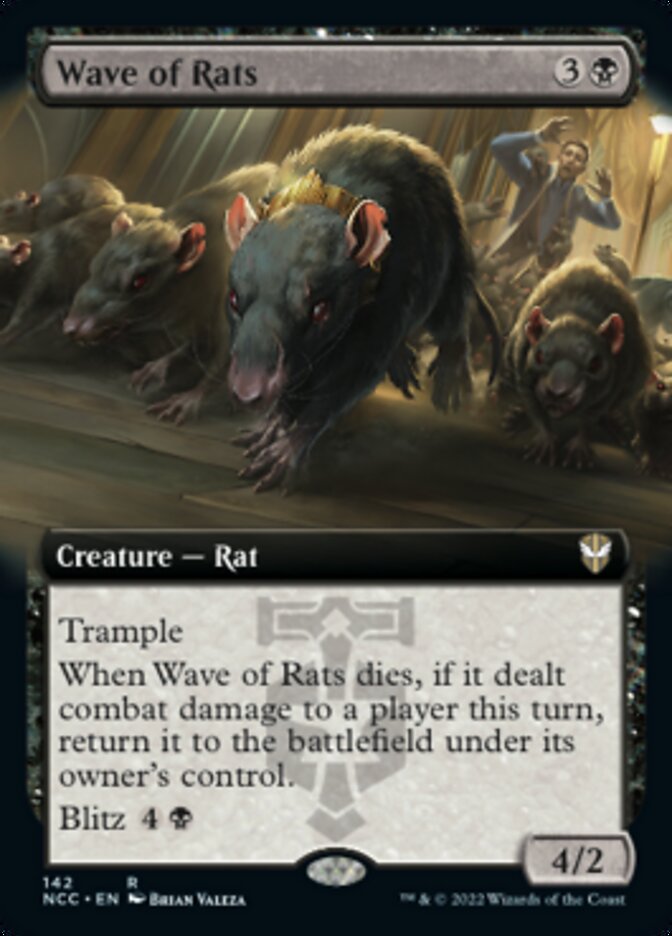 Wave of Rats (Extended Art) [Streets of New Capenna Commander] (NCC 142)