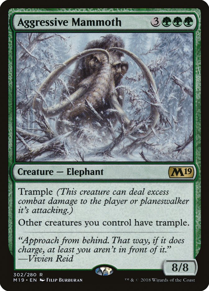 Aggressive Mammoth [Core Set 2019] (M19 302)