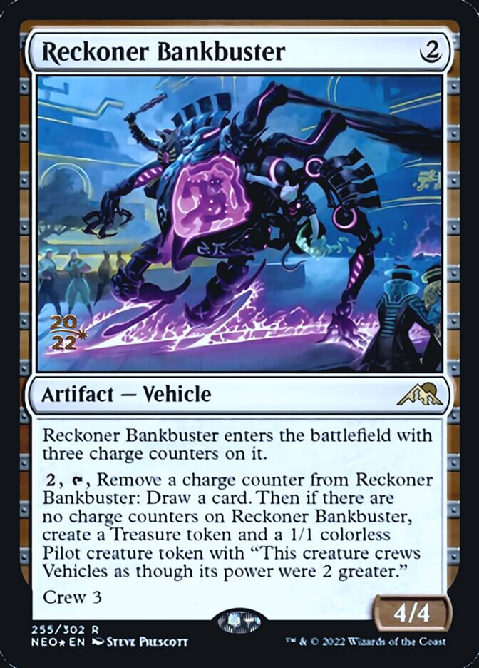Reckoner Bankbuster [Kamigawa: Neon Dynasty Prerelease Promos] (PNEO 255)