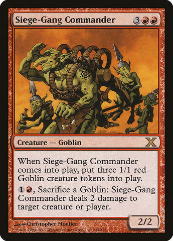 Siege-Gang Commander [Tenth Edition] (10E 234)