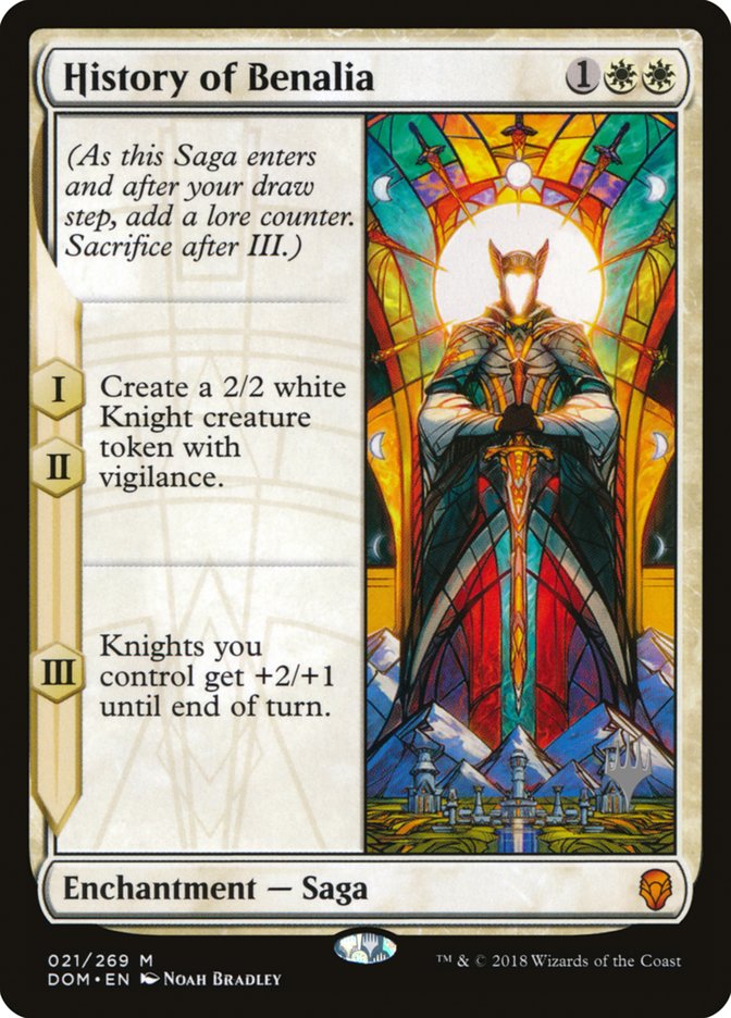 History of Benalia (Promo Pack) [Dominaria Promos] (PDOM 21P)