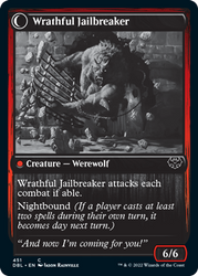 Weary Prisoner // Wrathful Jailbreaker [Innistrad: Double Feature] (DBL 451)
