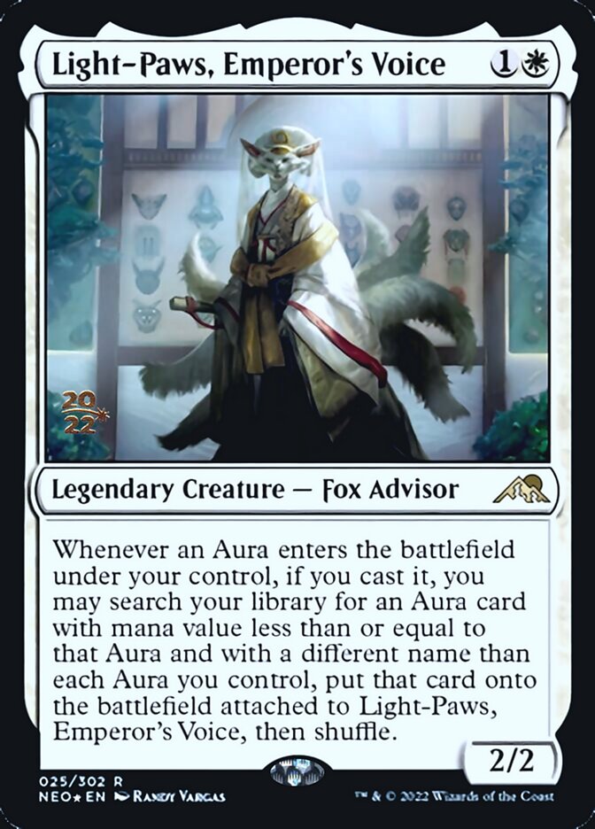 Light-Paws, Emperor's Voice [Kamigawa: Neon Dynasty Prerelease Promos] (PNEO 25)