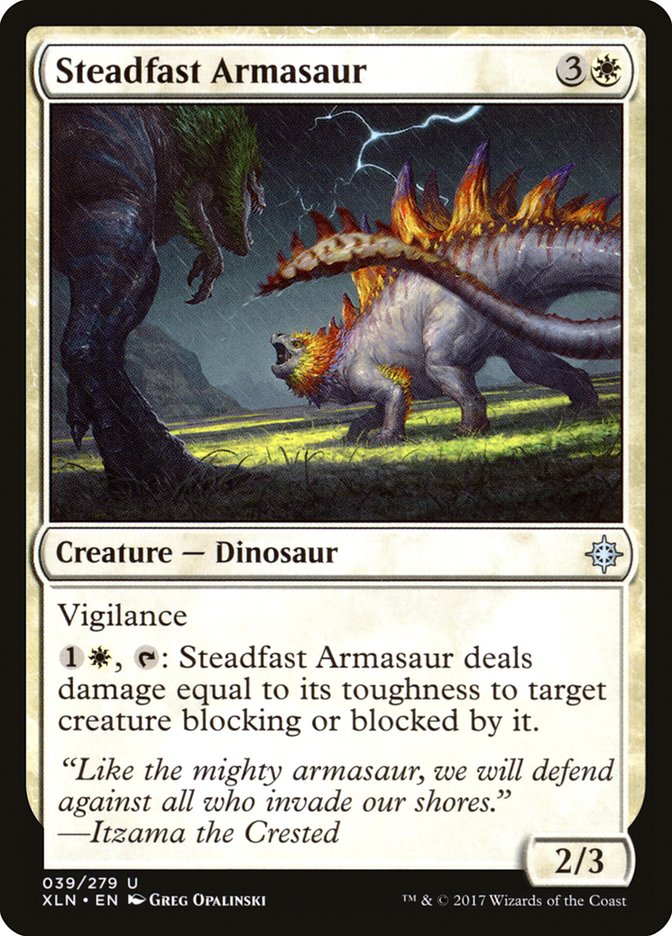 Steadfast Armasaur [Ixalan] (XLN 39)