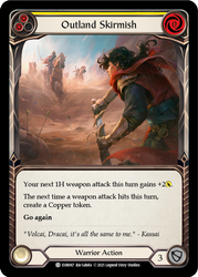 Outland Skirmish (Yellow) [EVR067] 1st Edition Rainbow Foil
