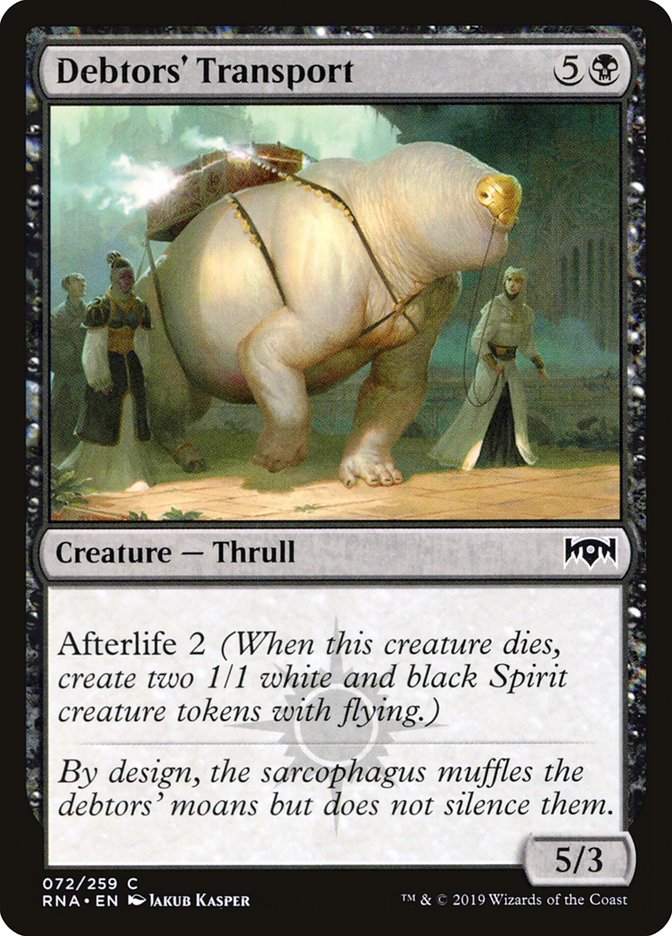 Debtors' Transport [Ravnica Allegiance] (RNA 72)