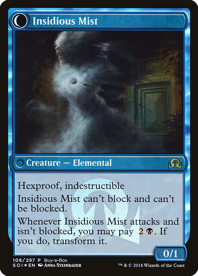 Elusive Tormentor // Insidious Mist (Buy-A-Box) [Shadows over Innistrad Promos] (PSOI 108)