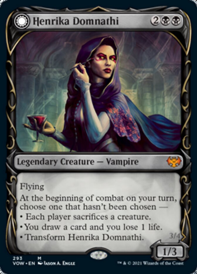 Henrika Domnathi // Henrika, Infernal Seer (Showcase Fang Frame) [Innistrad: Crimson Vow] (VOW 293)