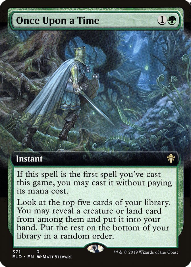 Once Upon a Time (Extended Art) [Throne of Eldraine] (ELD 371)