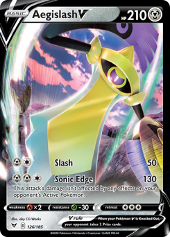 Aegislash V (126) [Sword & Shield: Vivid Voltage]