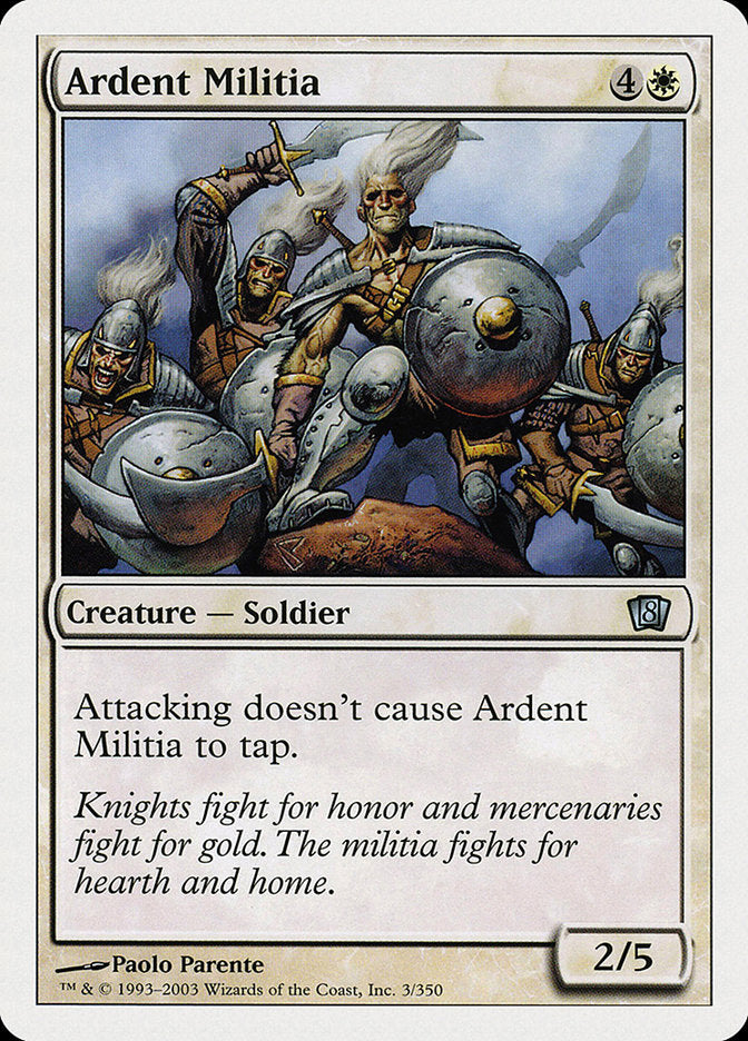 Ardent Militia [Eighth Edition] (8ED 3)