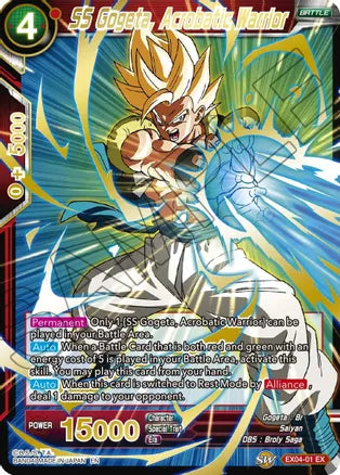 SS Gogeta, Acrobatic Warrior (Gold Stamped) [EX04-01]