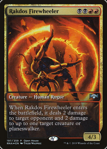 Rakdos Firewheeler (Open House) (Extended) [Ravnica Allegiance Promos] (PRNA 197)