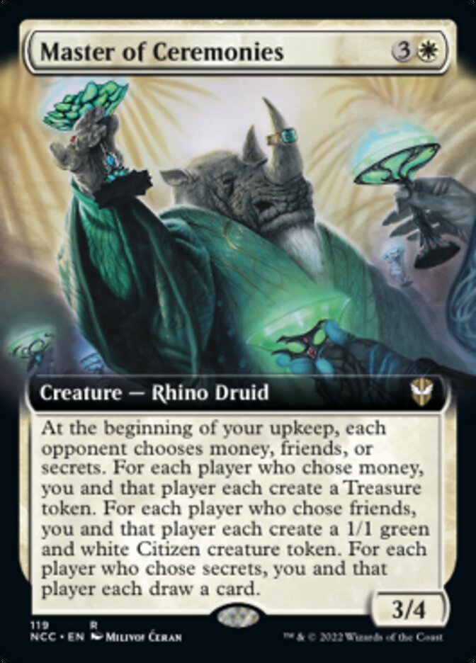 Master of Ceremonies (Extended Art) [Streets of New Capenna Commander] (NCC 119)