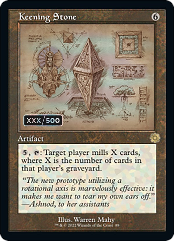 Keening Stone (Schematic) (Serial Numbered) [The Brothers' War Retro Artifacts]
