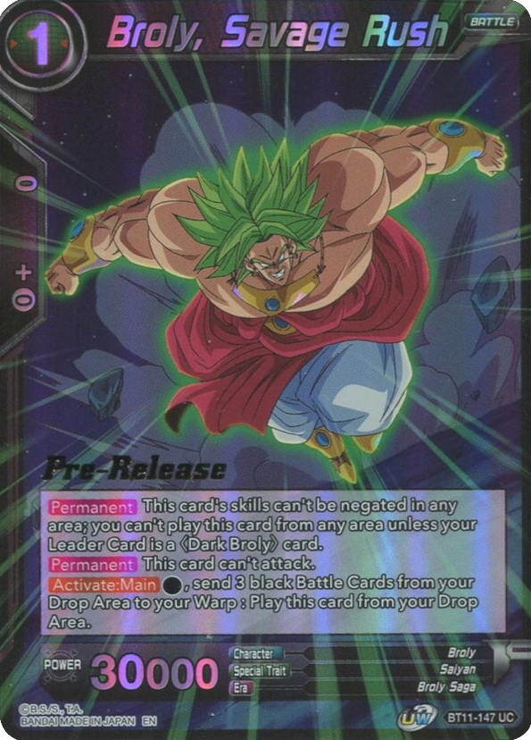 Broly, Savage Rush [BT11-147]