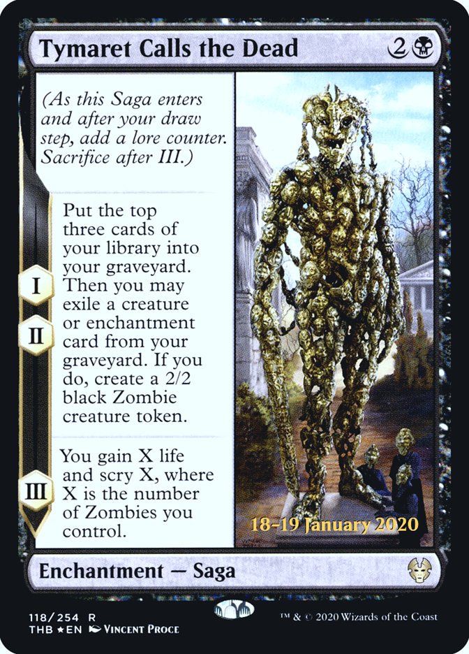 Tymaret Calls the Dead [Theros Beyond Death Prerelease Promos] (PTHB 118S)
