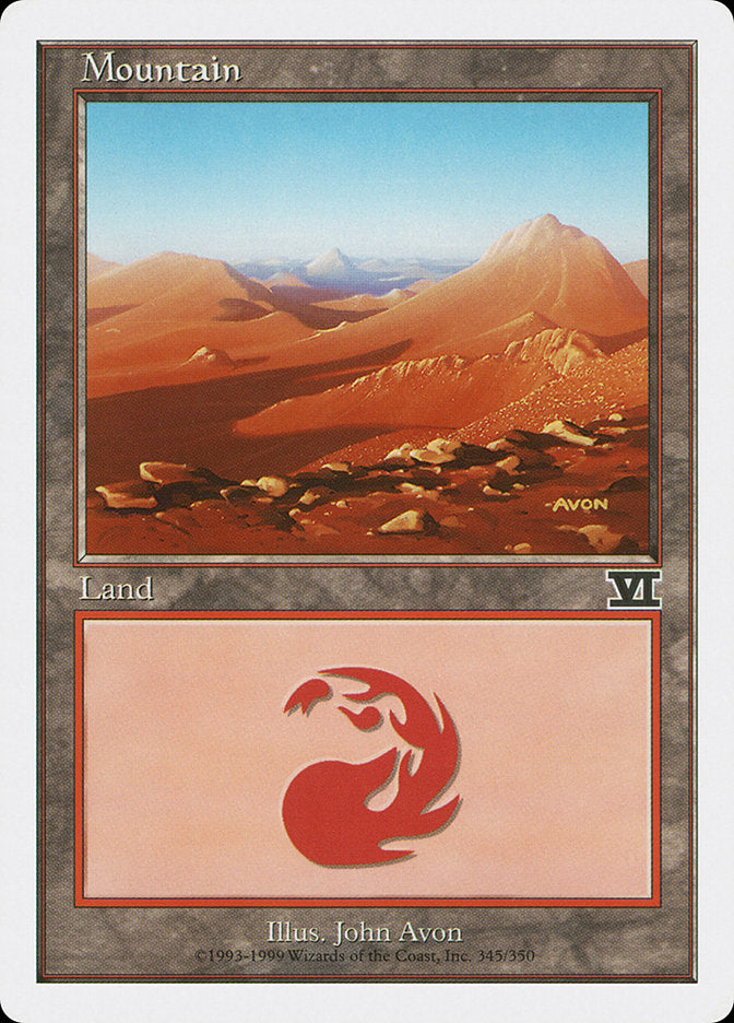 Mountain (#345) [Classic Sixth Edition] (6ED 345)