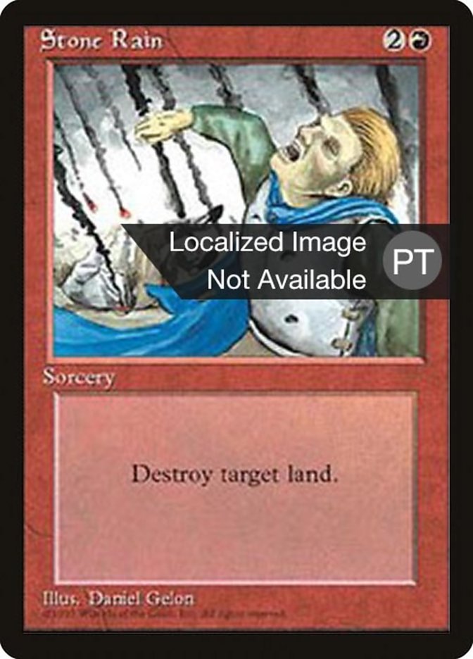 Stone Rain [Fourth Edition Foreign Black Border] (4BB 224)
