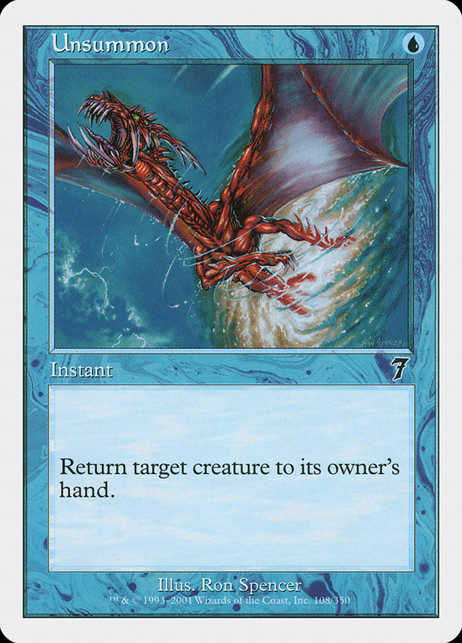 Unsummon [Seventh Edition] (7ED 108)
