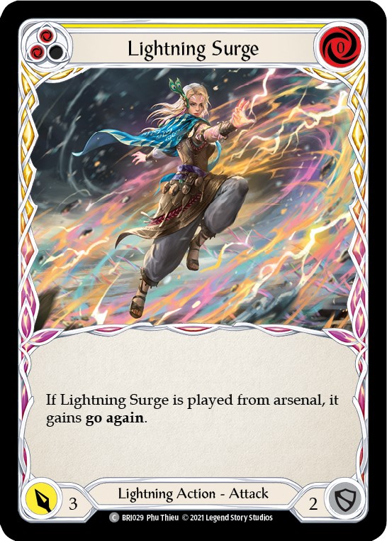 Lightning Surge (Yellow) [BRI029] 1st Edition Normal