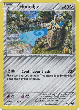 Honedge (7/12) [Mcdonald's Promos: 2014 Collection]