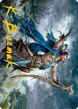 Lier, Disciple of the Drowned Art Card (Gold-Stamped Signature) [Innistrad: Midnight Hunt Art Series] (AMID 25)