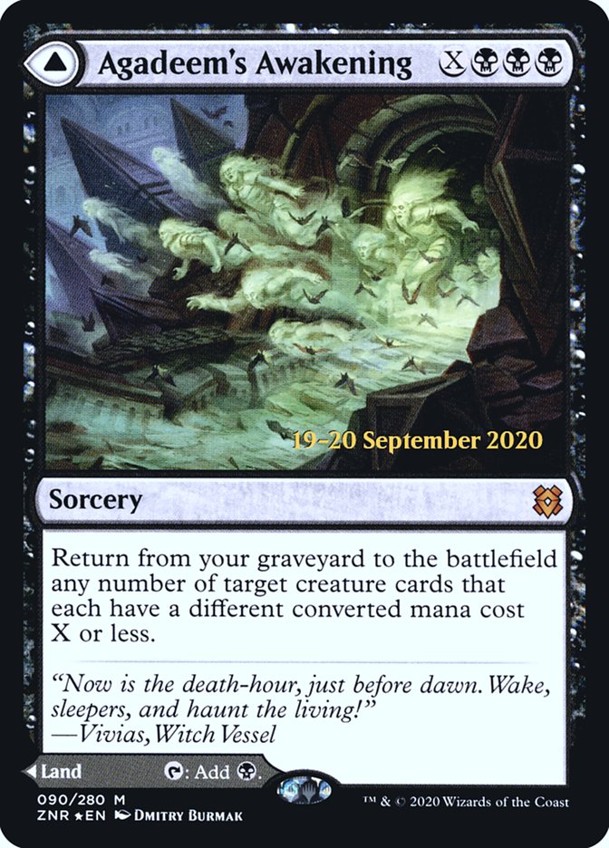 Agadeem's Awakening // Agadeem, the Undercrypt  [Zendikar Rising Prerelease Promos] (PZNR 90S)