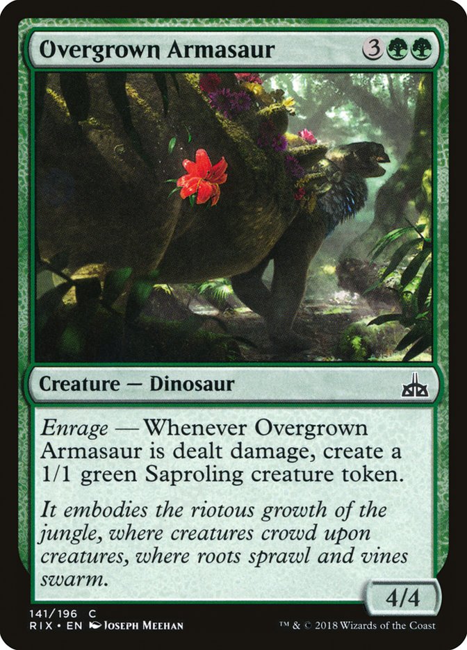 Overgrown Armasaur [Rivals of Ixalan] (RIX 141)