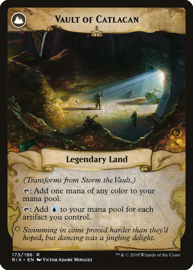 Storm the Vault // Vault of Catlacan [Rivals of Ixalan] (RIX 173)