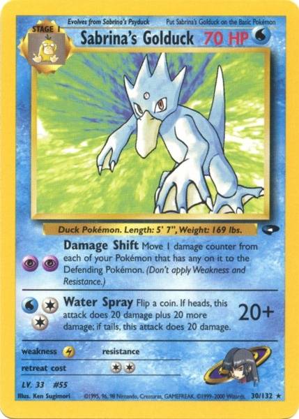 Sabrina's Golduck (30/132) [Gym Challenge]