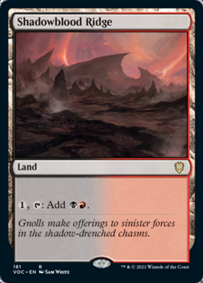 Shadowblood Ridge [Innistrad: Crimson Vow Commander] (VOC 181)