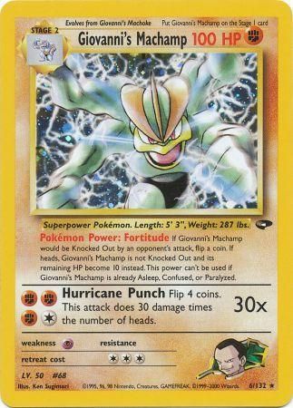 Giovanni's Machamp (6/132) [Gym Challenge]