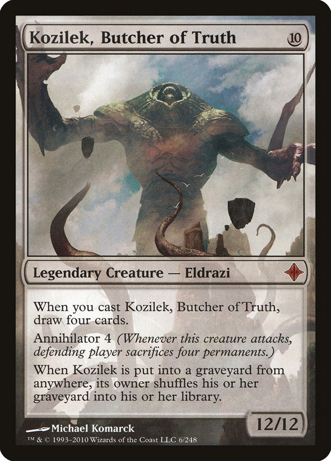 Kozilek, Butcher of Truth [Rise of the Eldrazi] (ROE 6)