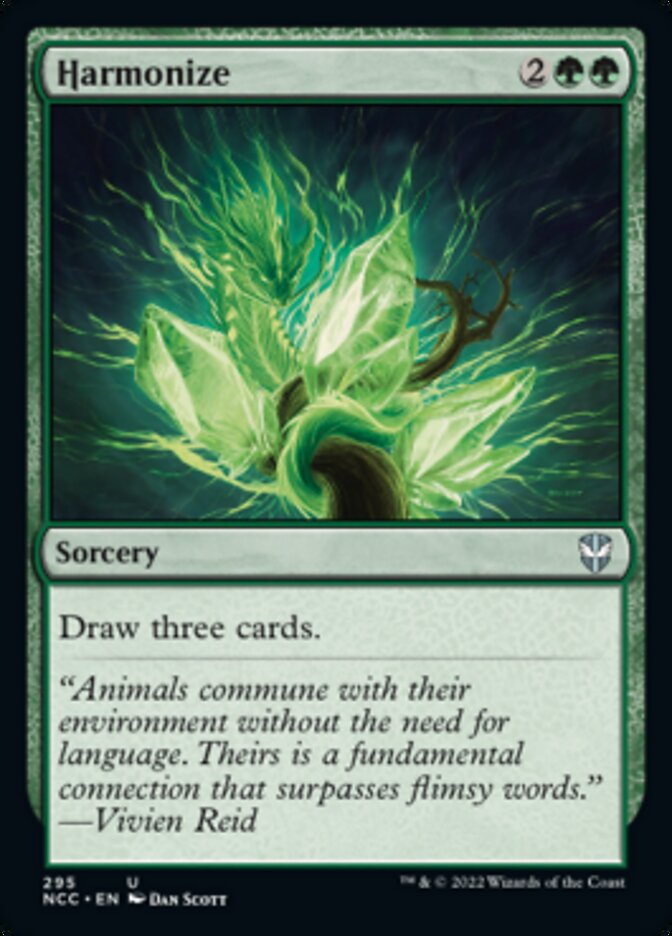 Harmonize [Streets of New Capenna Commander] (NCC 295)