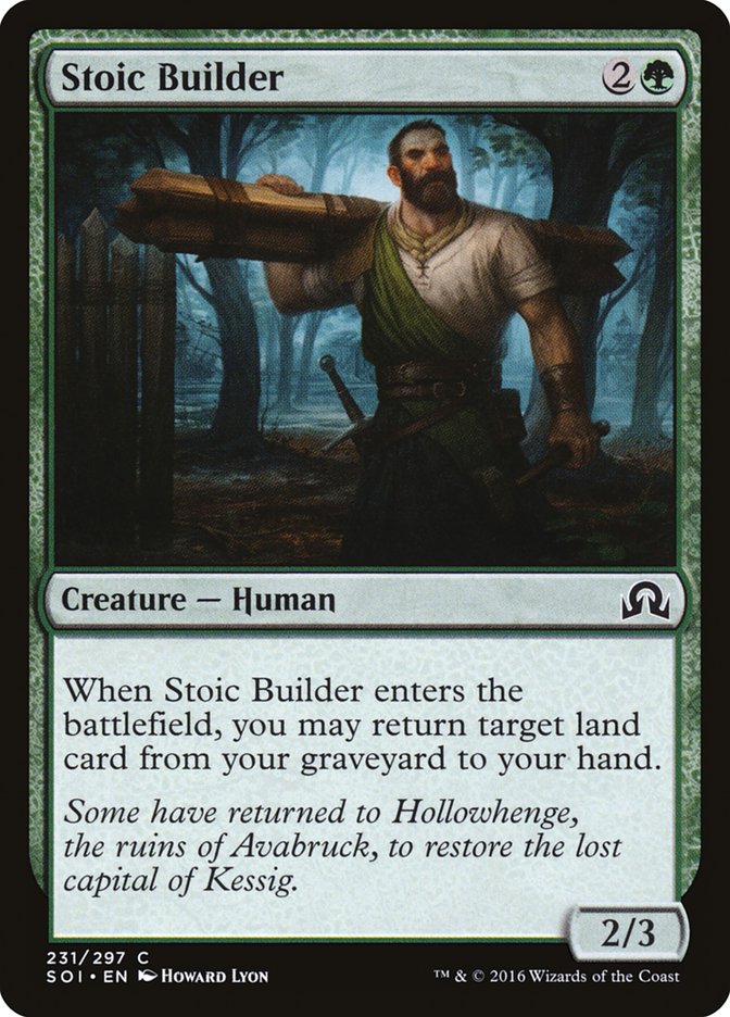 Stoic Builder [Shadows over Innistrad] (SOI 231)