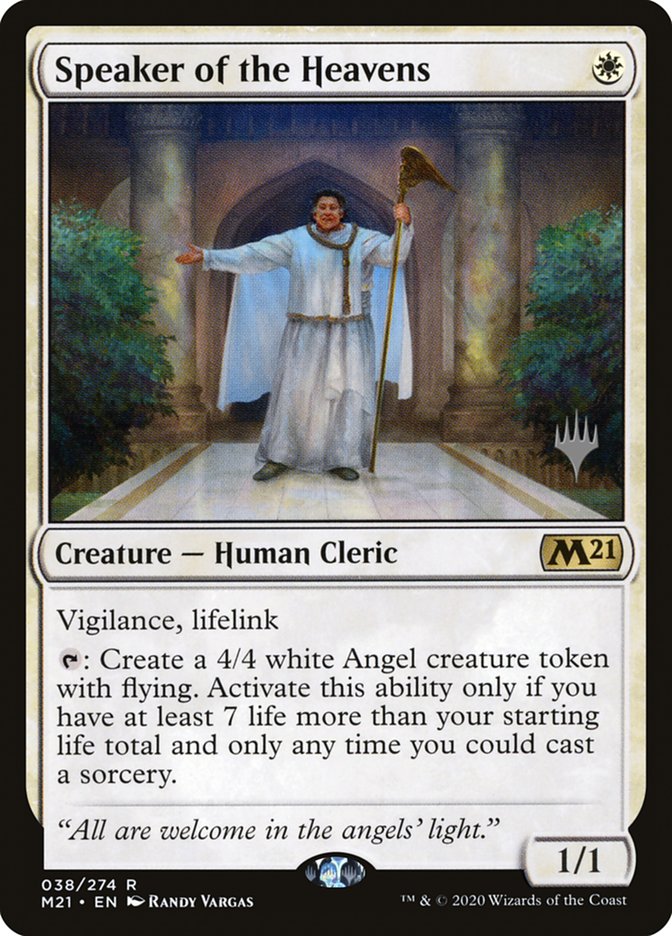 Speaker of the Heavens (Promo Pack) [Core Set 2021 Promos] (PM21 38P)