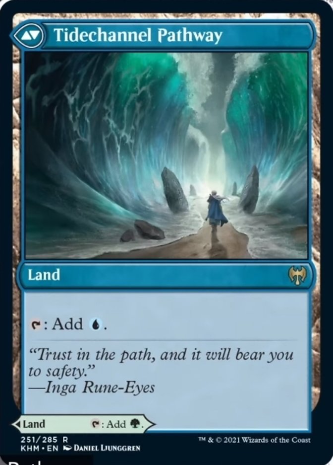 Barkchannel Pathway // Tidechannel Pathway [Kaldheim] (KHM 251)